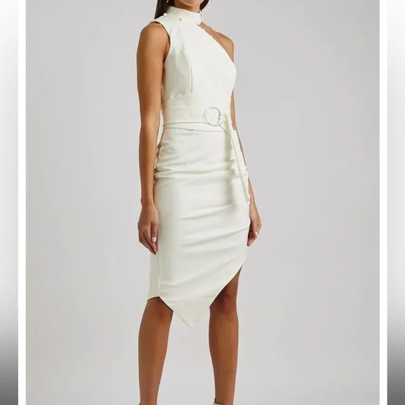 simple halter dress Jewel of Mine Halter Dress - White, Small | Hazel and Olive main image 0